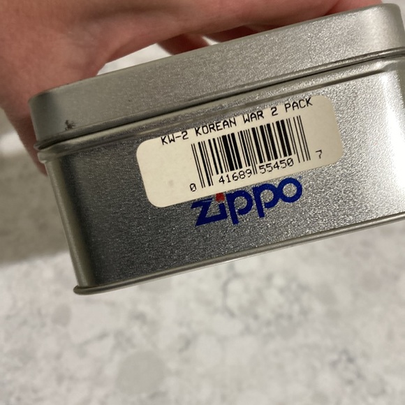 Zippo lighters Korean War Veterans vintage collectors set in tin - Picture 10 of 13